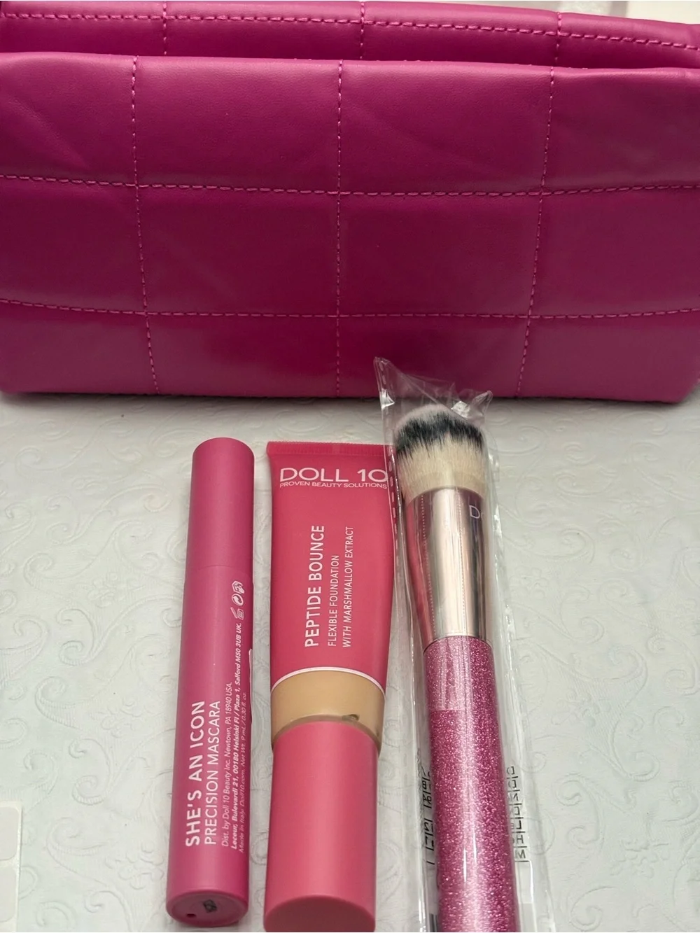 Doll 10 Bundle -Foundation , Mascara & Sparkle Brush Trio